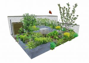 renters retreat show garden for RHS Hampton Court Palace Garden Festival