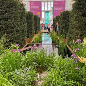 RHS chelsea 2025 corten water feature