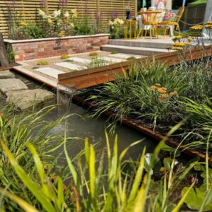 RHS show garden corten steel rill 2