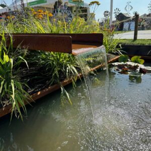 RHS show garden corten steel rill 3