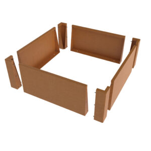 Corten Steel Flat Pack Planter - Exploded View