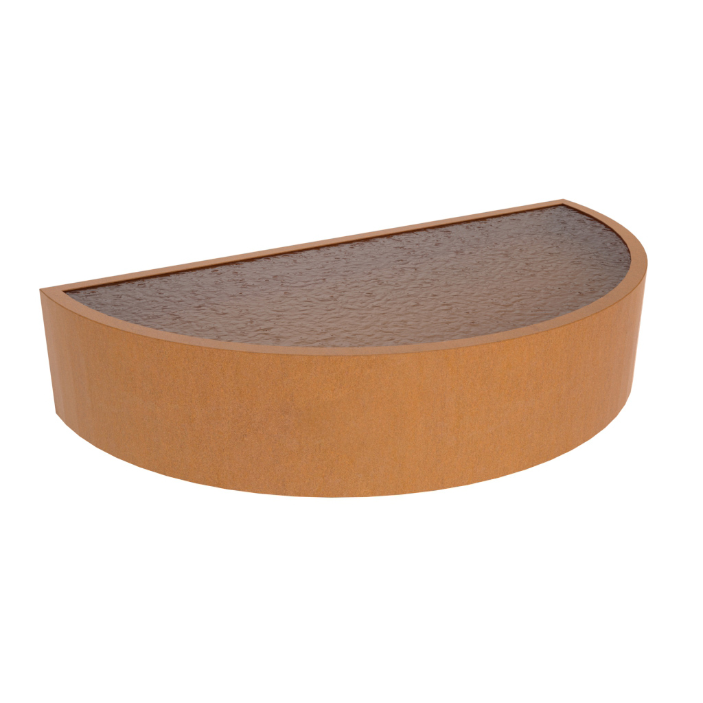 Corten Steel Semi-Circle Pond