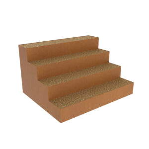 Corten Steel Step Riser Unit with Infill