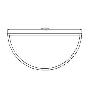 Semi-circle marked up