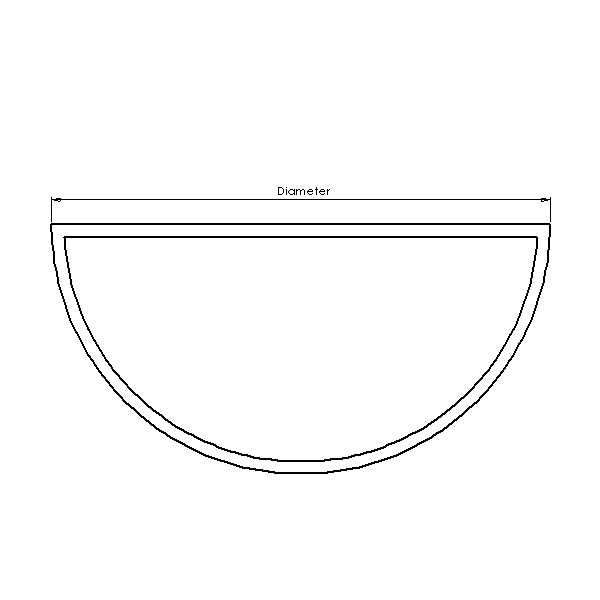 Semi-circle marked up