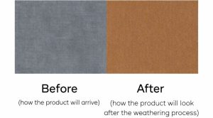 Corten Steel Before & After Weathering texture