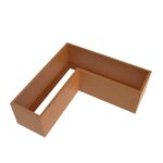 corten steel L-shaped bottomless planter