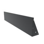 Steel retaining wall straight section with fixing hole bracket powder coated in RAL 7016