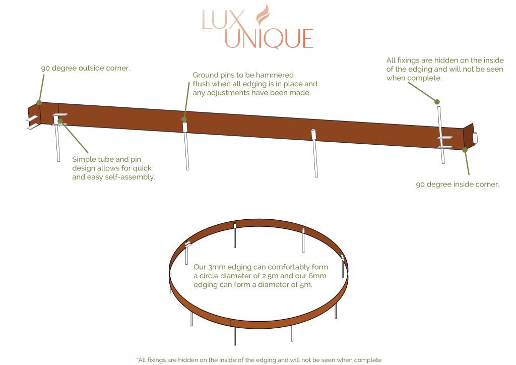 Steel garden edging installation guide